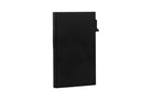 Black Garzini metal wallet card holder back view