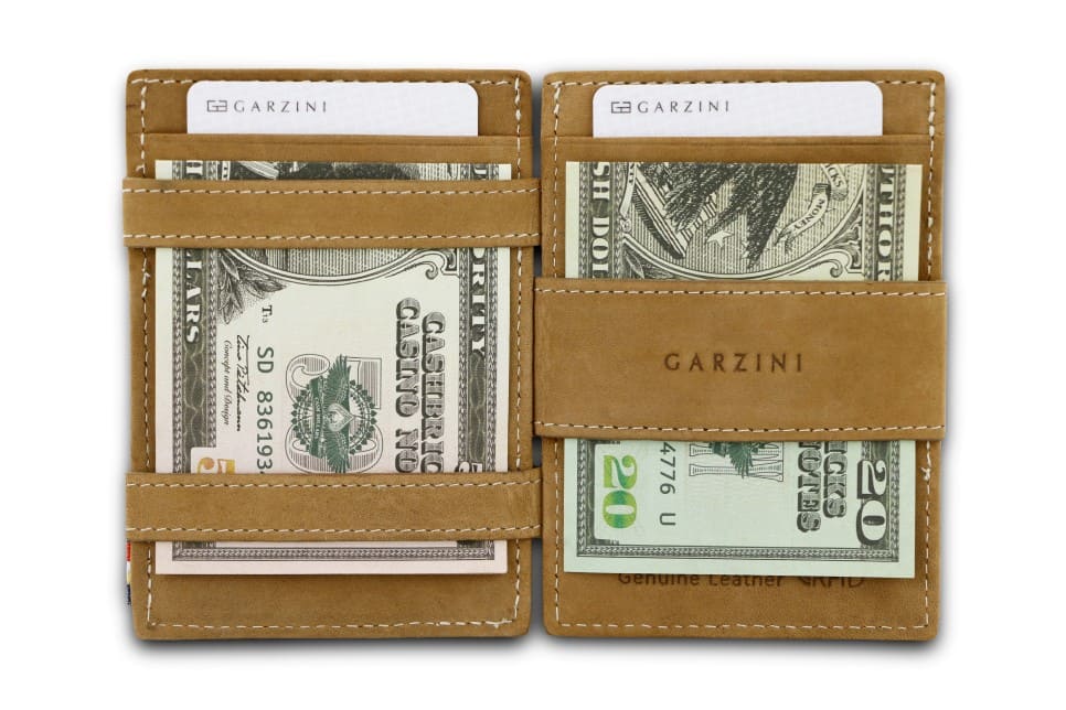 Leather Magic Coin Wallet RFID - Garzini Cavare